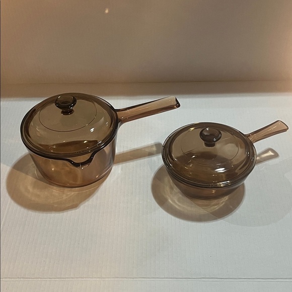 Corning Ware Pyrex Visions .5 Liter Saucepan & Lid 1 Liter Saucepan & Lid - Picture 1 of 9